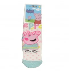 Peppa Pig Παιδικές Αντιολισθητικές Κάλτσες πετσετέ (VH0662 ecru) - Κάλτσες χειμωνιάτικες - αντιολισθητικές κορίτσι