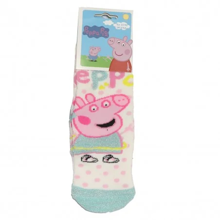 Peppa Pig Παιδικές Αντιολισθητικές Κάλτσες πετσετέ (VH0662 ecru)