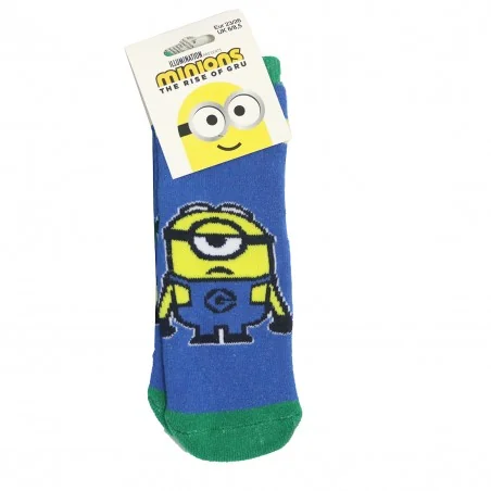 Minions Παιδικές Αντιολισθητικές Κάλτσες πετσετέ (VH0626 blue)