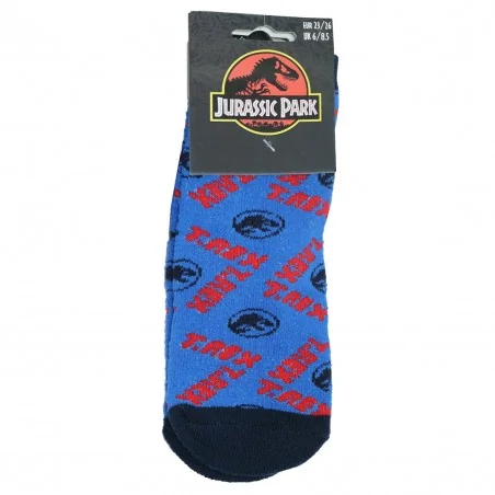 Jurassic World Παιδικές Αντιολισθητικές Κάλτσες πετσετέ (VH0625 blue)