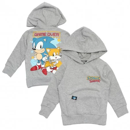 Sonic Χειμωνιάτικη Μπλούζα Φούτερ για αγόρια (SONIC C 52 18 091 grey)