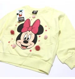 Disney Minnie Mouse παιδική μπλούζα φούτερ για κορίτσια (DIS MF 52 18 B190 yellow)