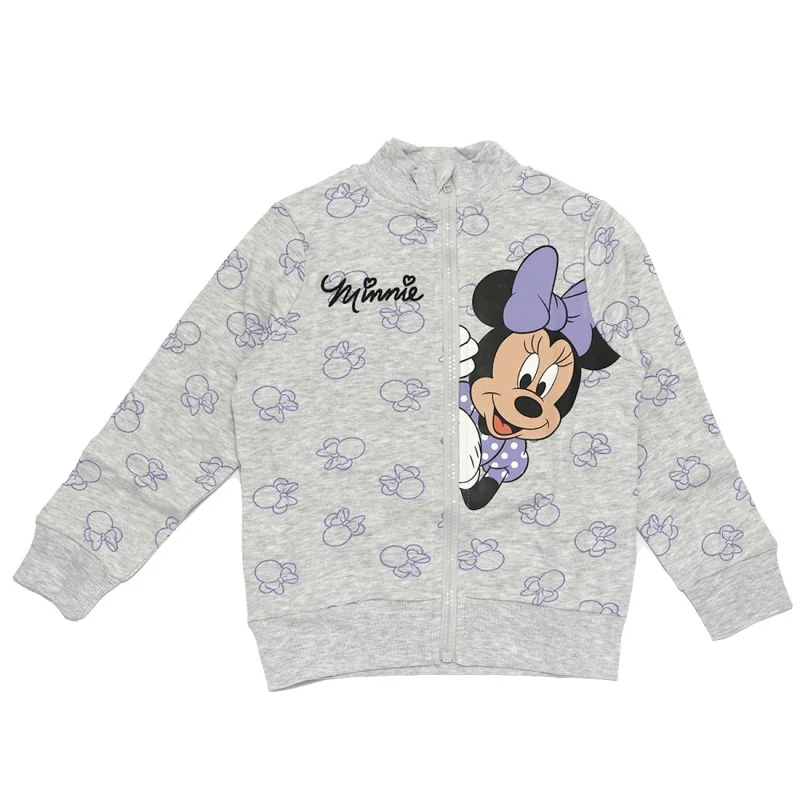 Disney Minnie Mouse παιδική ζακέτα φούτερ για κορίτσια (DIS MF 52 18 B201 W grey) Disney Minnie Mouse παιδική ζακέτα φούτερ για κορίτσια (DIS MF 52 18 B201 W grey)