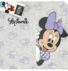 Disney Minnie Mouse παιδική ζακέτα φούτερ για κορίτσια (DIS MF 52 18 B201 W grey)