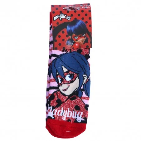 Miraculous Ladybug Παιδικές Αντιολισθητικές Κάλτσες πετσετέ (TH0674Pink)