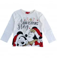 Disney Minnie Mouse Χριστουγεννιάτικο Μπλουζάκι Για Κορίτσια (HU1243) - Χριστουγεννιάτικα