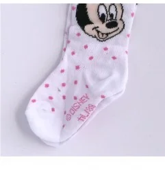 Βρεφικό Βαμβακερό Καλσόν Disney Minnie Mouse - Λευκό με Ροζ Πουά (DIS MF 51 36 705)