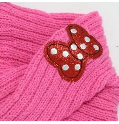 Disney Minnie Mouse Χειμωνιάτικο Σετ Σκουφάκι, κασκόλ λαιμό (HS4052) - Σκούφοι-Γάντια -Κασκόλ