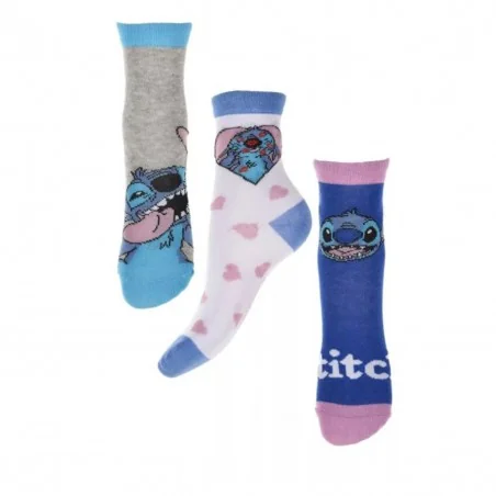 Disney Lilo & Stitch Παιδικές κάλτσες για κορίτσια σετ 3 ζευγάρια (HW0694) - Κάλτσες κανονικές κορίτσι