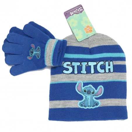 Disney Lilo & Stitch Παιδικό Χειμωνιάτικο Σετ Σκουφάκι- Γάντια (LIL23-2995 GREY) - Σκούφοι-Γάντια -Κασκόλ