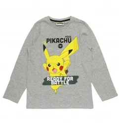 Pokémon Μακρυμάνικο μπλουζάκι για αγόρια (FKC68240 GREY) - Μπλουζάκια Μακρυμάνικα (μακό)