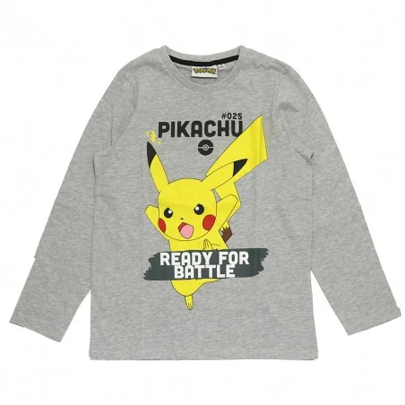 Pokémon Μακρυμάνικο μπλουζάκι για αγόρια (FKC68240 GREY) - Μπλουζάκια Μακρυμάνικα (μακό)