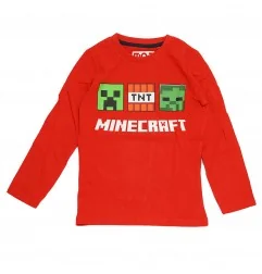 Minecraft μακρυμάνικο μπλουζάκι για αγόρια (FKC43779RED) - Μπλουζάκια Μακρυμάνικα (μακό)