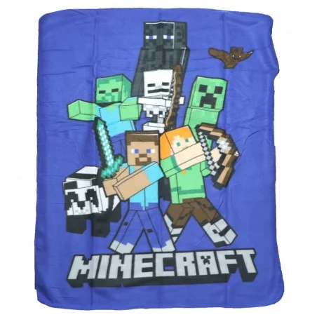Minecraft Παιδική Κουβέρτα Fleece 110x140εκ (MC003) - Disney/ ήρωες