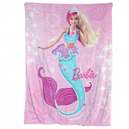 Barbie Παιδική Κουβέρτα Fleece Coral 130x170εκ (BARB235021) - Disney/ ήρωες