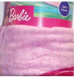 Barbie Παιδική Κουβέρτα Fleece Coral 130x170εκ (BARB235021) - Disney/ ήρωες