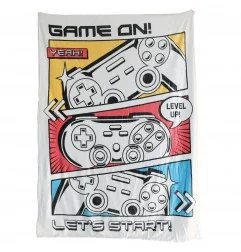 Gamer Κουβέρτα Fleece Coral 150x200εκ (KNL236019) - Disney/ ήρωες
