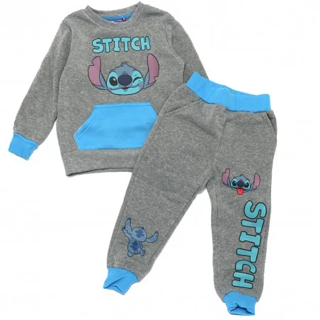 Disney Lilo & Stitch Παιδικό Χειμωνιάτικο Σετ Φόρμας για αγόρια (LIL23-0157Grey) - Φόρμες