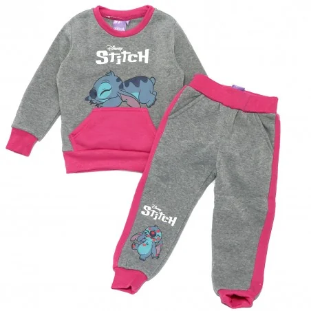 Disney Lilo & Stitch Παιδικό Χειμωνιάτικο Σετ Φόρμας για κορίτσια (LIL23-0162GREY) - Φόρμες