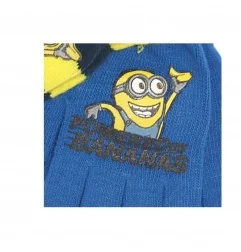 Minions γάντια για αγόρια σετ 2 ζευγάρια (PH4223Blue) - Σκούφοι-Γάντια -Κασκόλ