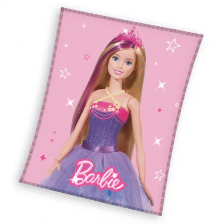Barbie Παιδική Κουβέρτα Fleece Coral 150x200εκ (BARB234001)