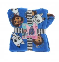 Gabby's Dollhouse Παιδική Κουβέρτα- Μπλούζα fleece coral με μανίκια και κουκούλα (23APKIGIONEGDH001)