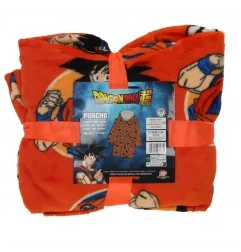 Dragon Ball Παιδική Κουβέρτα- Μπλούζα fleece coral με μανίκια και κουκούλα (AYM-095DBS-SPCH)