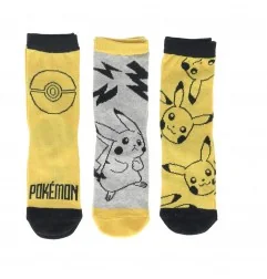 Pokémon Παιδικές Κάλτσες Για αγόρια σετ 3 ζευγάρια (40276YELLOW) - Κάλτσες κανονικές αγόρι