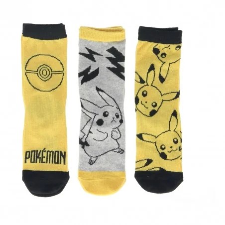 Pokémon Παιδικές Κάλτσες Για αγόρια σετ 3 ζευγάρια (40276YELLOW) - Κάλτσες κανονικές αγόρι