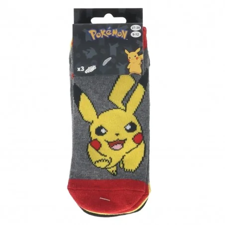 Pokémon Παιδικές κοντές Κάλτσες Για αγόρια σετ 3 ζευγάρια (40277)