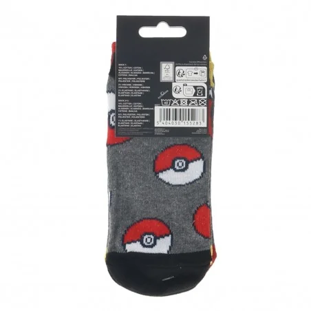Pokémon Παιδικές κοντές Κάλτσες Για αγόρια σετ 3 ζευγάρια (40277)