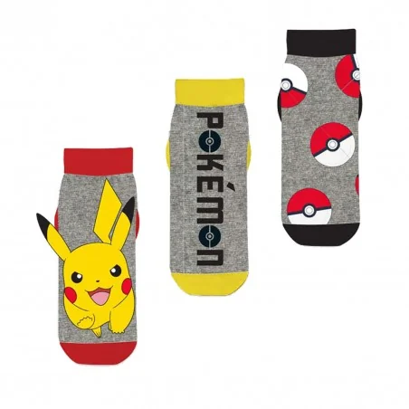 Pokémon Παιδικές κοντές Κάλτσες Για αγόρια σετ 3 ζευγάρια (40277)