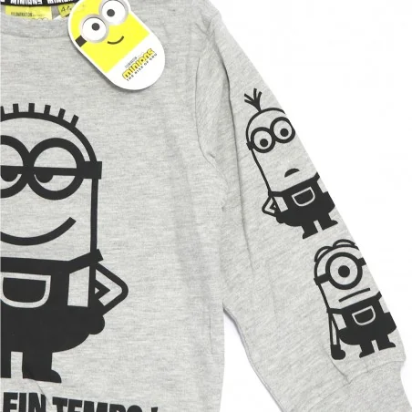 Minions Παιδική μπλούζα Φούτερ (TH1293GREY) Minions Παιδική μπλούζα Φούτερ (TH1293GREY)