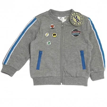 DC Comics Justice League Παιδική ζακέτα Φούτερ για αγόρια (RH1371GREY) DC Comics Justice League Παιδική ζακέτα Φούτερ για αγόρια (RH1371GREY)