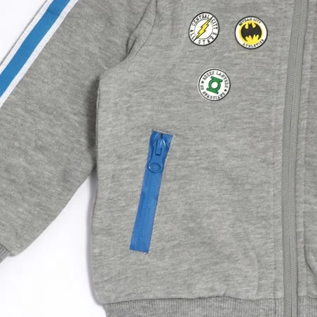 DC Comics Justice League Παιδική ζακέτα Φούτερ για αγόρια (RH1371GREY) DC Comics Justice League Παιδική ζακέτα Φούτερ για αγόρια (RH1371GREY)