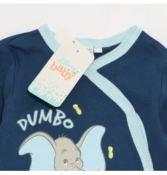 Βρεφικό Ολόσωμο Φορμάκι Disney Baby Dumbo – Σκούρο Μπλε με Πλάγιο Κούμπωμα (BKJ6135) - Φορμάκια εποχικά (βαμβακερά)