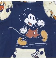 Βρεφικό Σετ Disney Baby Mickey Mouse – Μπλε Σαλοπέτα & Μακρυμάνικο Μπλουζάκι (DIS MFB 51 12 B617)