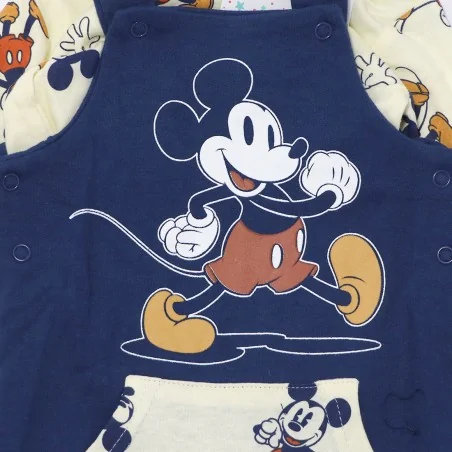 Βρεφικό Σετ Disney Baby Mickey Mouse – Μπλε Σαλοπέτα & Μακρυμάνικο Μπλουζάκι (DIS MFB 51 12 B617)