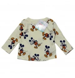 Βρεφικό Σετ Disney Baby Mickey Mouse – Μπλε Σαλοπέτα & Μακρυμάνικο Μπλουζάκι (DIS MFB 51 12 B617) - Χειμωνιάτικα / εποχιακά σετ
