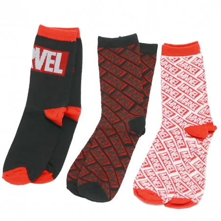 Marvel Avengers Ανδρικές Κάλτσες σετ 3 ζευγάρια (VH3541 black)