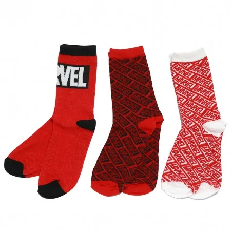Marvel Avengers Ανδρικές Κάλτσες σετ 3 ζευγάρια (VH3541 red) Marvel Avengers Ανδρικές Κάλτσες σετ 3 ζευγάρια (VH3541 red)