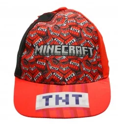 Minecraft παιδικό Καπέλο Τζόκευ Για αγόρια (BAM-MNCT-175 RED) - Καπέλα - Τζόκευ (καλοκαιρινά)