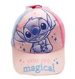 Disney Lilo & Stitch παιδικό Καπέλο Τζόκεϋ Για κορίτσια (D07149MC Pink) - Καπέλα - Τζόκευ (καλοκαιρινά)