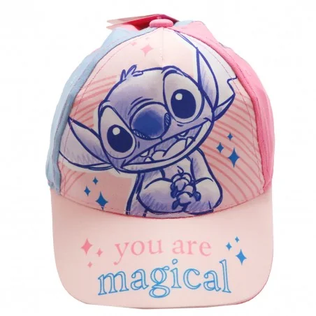 Disney Lilo & Stitch παιδικό Καπέλο Τζόκεϋ Για κορίτσια (D07149MC Pink) - Καπέλα - Τζόκευ (καλοκαιρινά)