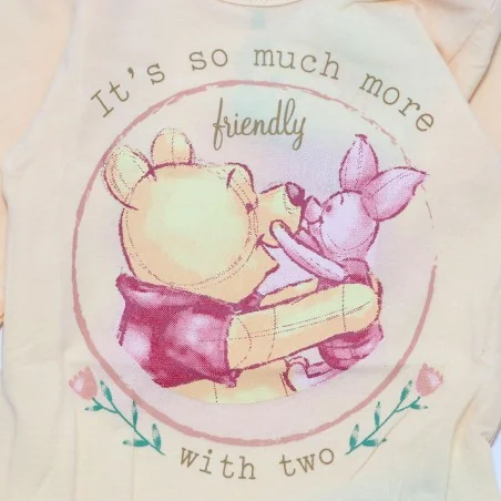 Βρεφικό Μακρυμάνικο Ζιπουνάκι Disney Baby Winnie the Pooh & Piglet – "Friendly with Two (DIS BP 51 01 1211)