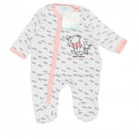 Disney Baby Winnie the Pooh & Piglet: Βρεφικό Βαμβακερό Φορμάκι "Make Wishes" με Καρδιές (DIS BP 51 05 A164) - Φορμάκια εποχι...