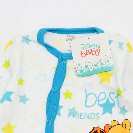 Disney Baby Winnie the Pooh: Βρεφικό Βαμβακερό Φορμάκι "Best Friends" με Αστέρια (DIS BP 51 01 832)