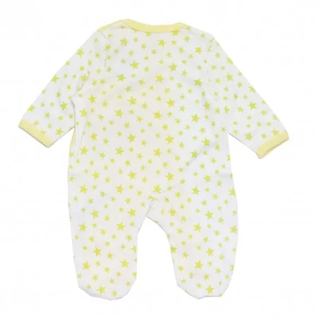 Disney Baby Lion King: Βρεφικό Βαμβακερό Φορμάκι "Sleeping In" με Αστέρια - Κίτρινο (DIS KL 51 05 A094 Yellow)
