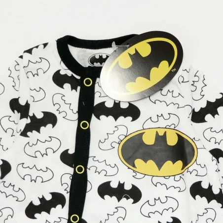 Batman Βρεφικό Βαμβακερό Φορμάκι με All-over Bat-Signal Print & Πλάγιο Κούμπωμα (BAT 51 05 426)