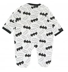 Batman Βρεφικό Βαμβακερό Φορμάκι με All-over Bat-Signal Print & Πλάγιο Κούμπωμα (BAT 51 05 426) - Φορμάκια εποχικά (βαμβακερά)